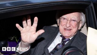 Higgins leaves Áras on final day as president